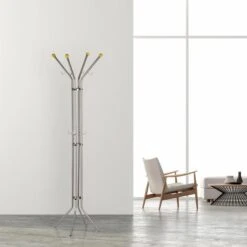 Alco Garderobenständer 2800, Mit 12 Haken, Metall, Silber -Wohnmöbel Gemischtwaren Geschäft 57f0467ebae9255f8367d09b0700250e4f8cc60a garderobenstaender alco 2800