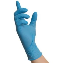 NITRAS Einmalhandschuhe Blue Wave Nitril, Puderfrei, Blau, 100 Stück, Größe M -Wohnmöbel Gemischtwaren Geschäft 58640f9f279c29e2a72d65ccdaeeb6f6cdaaf0eb einmalhandschuhe nitras blue wave nitril