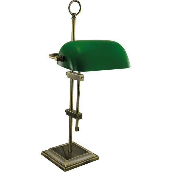 SEA-CLUB Schreibtischlampe 1295G Bankerlampe, Messing Poliert, Grün, Mit Standfuß 3 SEA-CLUB Schreibtischlampe 1295G Bankerlampe, Messing Poliert, Grün, Mit Standfuß