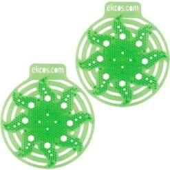 Diversey Urinalsieb Ekcos Power Screen, PWR2G10, 200 X 185mm, Grün, Mit Duft, Apfel, 2 Stück
