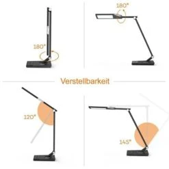 TaoTronics Schreibtischlampe TT-DL16 LED, Dimmbar, Anthrazit, Nachtlicht, Mit Standfuß -Wohnmöbel Gemischtwaren Geschäft 5e0aa26f644161ffddfca879508e14276d70b6e1 schreibtischlampe taotronics tt dl16 led