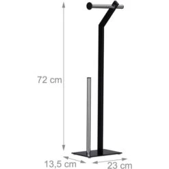 Toilettenpapierspender Relaxdays 4 Kleinrollen, Separater Rollenhalter, Schwarz 11 Toilettenpapierspender Relaxdays 4 Kleinrollen, Separater Rollenhalter, Schwarz -Wohnmöbel Gemischtwaren Geschäft 6079cceca2a7db648b71c83967e8f3a5b6846d29 toilettenpapierspender relaxdays