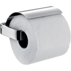 Emco Toilettenpapierspender Loft, 050000100, Aluminium, Für 1 Kleinrolle, Mit Abdeckung, Chrom