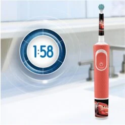 Oral B Oral-B Elektrische-Zahnbürste Kids Cars, Rot, Ab 3 Jahren, 2 Putzmodi, Mit Disney-Stickern -Wohnmöbel Gemischtwaren Geschäft 66d762b58ae31541309bcb046f257407712d9087 elektrische zahnbuerste oral b kids cars rot