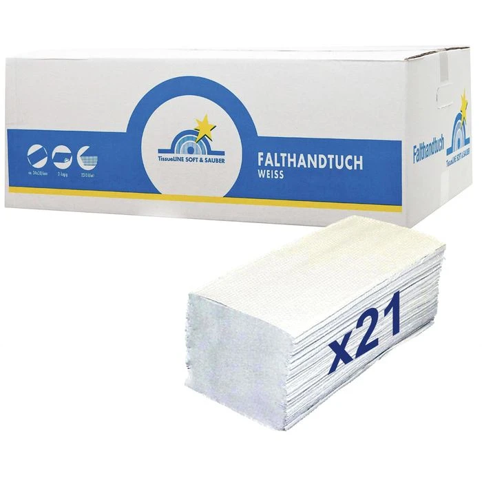 Böttcher-AG Papierhandtücher 2-lagig, Weiß, Interfold-Falz, 20,6 X 34,0 Cm, 3000 Stück 3 Böttcher-AG Papierhandtücher 2-lagig, Weiß, Interfold-Falz, 20,6 X 34,0 Cm, 3000 Stück