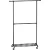 Songmics Garderobenständer HSR62BK, Bis 110 Kg, Mit Rollen, Metall, Schwarz -Wohnmöbel Gemischtwaren Geschäft 6df668c55319024bafbf2ddaba099aeca852ad2d garderobenstaender songmics hsr62bk bis 110 kg
