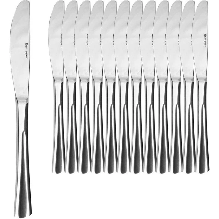 Esmeyer Menümesser Stockholm 204-045, Edelstahl, Silber Poliert, 12 Stück 3 Esmeyer Menümesser Stockholm 204-045, Edelstahl, Silber Poliert, 12 Stück