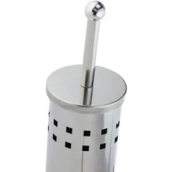 Relaxdays WC-Bürste Rund, Silber, Bürstenhalter Aus Edelstahl -Wohnmöbel Gemischtwaren Geschäft 721e6ed5db1efbed8baf39e4d95046ec672f4f30 wc buerste relaxdays rund silber