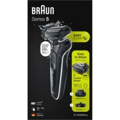 Braun Elektrorasierer Series 5 51-W4200cs, Weiß, Wet & Dry, Mit EasyClick-Trimmer Und Ladestation -Wohnmöbel Gemischtwaren Geschäft 7345c652db27976d3a703d3629555fe561d01e54 elektrorasierer braun series 5 51 w4200cs weiss