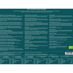 Tea-exclusive Adventskalender Erlebnis Teekalender, Gefüllt Mit 24 Bio-Tees In Pyramidenbeuteln -Wohnmöbel Gemischtwaren Geschäft 73884192b31ffdd149c2eb1905a973c70cce0afc adventskalender tea exclusive erlebnis teekalender
