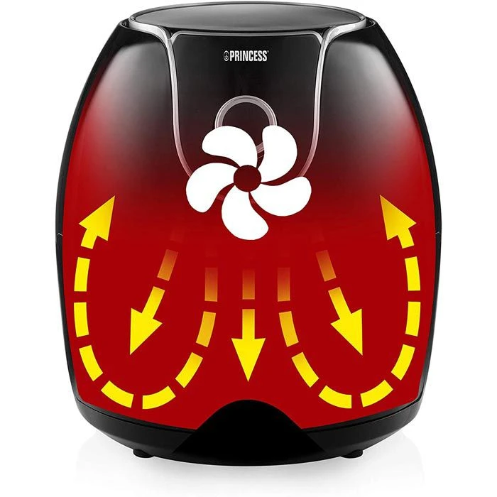 Princess Fritteuse XXL 182055 Heißluftfritteuse, 1700 Watt, Aerofryer, Ohne Öl, Für 5,2 Liter 5 Princess Fritteuse XXL 182055 Heißluftfritteuse, 1700 Watt, Aerofryer, Ohne Öl, Für 5,2 Liter – Bild 3