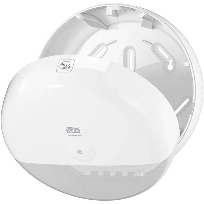 Tork Toilettenpapierspender SmartOne, 680000, T8, Kunststoff, Für Jumbo Rollen, Weiß 6 Tork Toilettenpapierspender SmartOne, 680000, T8, Kunststoff, Für Jumbo Rollen, Weiß – Bild 4