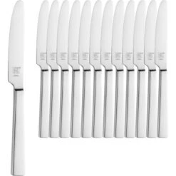 Zwilling Menümesser King 07041-805, Edelstahl, Monoblock, Silber Poliert, Set 12 Stück