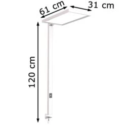 LEDmaxx Schreibtischlampe Luka Up & Down LED, Tischklemme, Dimmbar, Lichtsensor, Weiß 11 LEDmaxx Schreibtischlampe Luka Up & Down LED, Tischklemme, Dimmbar, Lichtsensor, Weiß -Wohnmöbel Gemischtwaren Geschäft 7db552ea21258fd5a831bbdcc6cfdcc00309213a schreibtischlampe ledmaxx luka up und down led