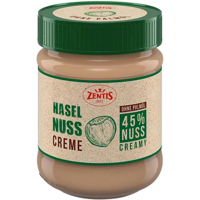 Zentis Brotaufstrich Haselnuss Creme Creamy, 200g 3 Zentis Brotaufstrich Haselnuss Creme Creamy, 200g