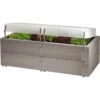 Juwel Hochbeet Timber Anzucht-Set 20474, Grau, 130 X 60 X 52 Cm, Kunststoff, Mit 2 Thermohauben