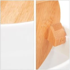 Relaxdays Mülleimer Weiß, Kosmetikeimer Aus Kunststoff, 5,5 Liter -Wohnmöbel Gemischtwaren Geschäft 7fc4ec353ff67fc68246f5815a74378f76dd7555 muelleimer relaxdays weiss