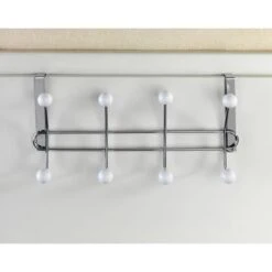 Wenko Kleiderhaken Lissa, 22679100, Für Die Tür, Weiß, Metall, 8 Haken -Wohnmöbel Gemischtwaren Geschäft 833d450a60288f7228e41cc5fcab2fb2bdc8cc8b kleiderhaken wenko lissa 22679100