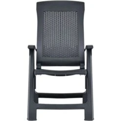 VidaXL Gartenstuhl 48761, Kunststoff, Hochlehner,verstellbar,anthrazit,klappbar,2 Stück -Wohnmöbel Gemischtwaren Geschäft 845891bae3c2386b8cc87c1d73dd7751bf74a4ff gartenstuhl vidaxl 48761 kunststoff