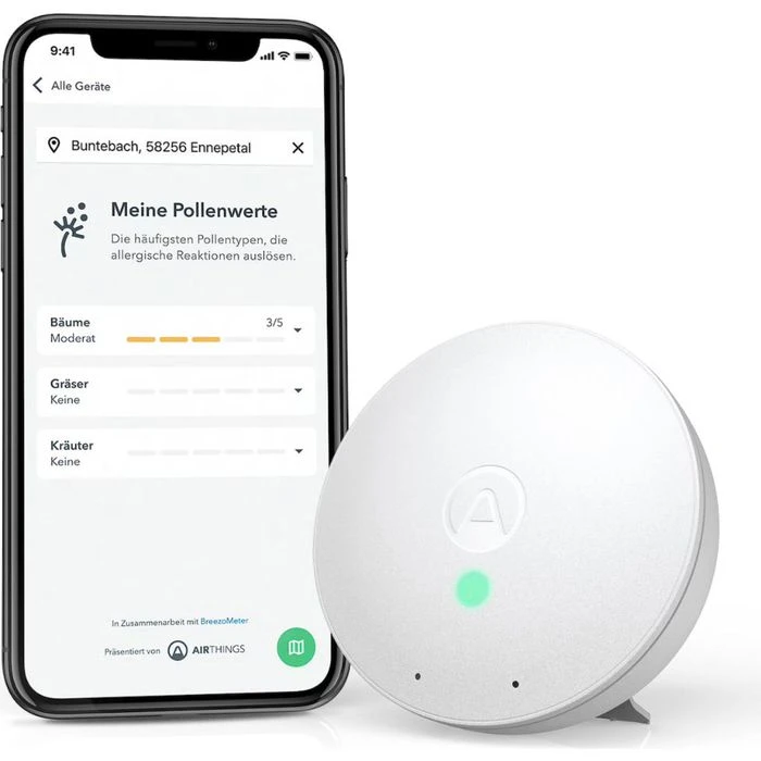 Airthings Thermo-Hygrometer Wave Mini, VOC, App-fähig, Bluetooth 3 Airthings Thermo-Hygrometer Wave Mini, VOC, App-fähig, Bluetooth