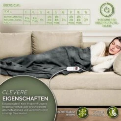 Sinnlein Heizdecke WHD03, 180 X 130cm, Abschaltautomatik, Timerfunktion -Wohnmöbel Gemischtwaren Geschäft 897a0f677b230742b76b2a82bd0c640020c9ce28 heizdecke sinnlein waermedecke xxl