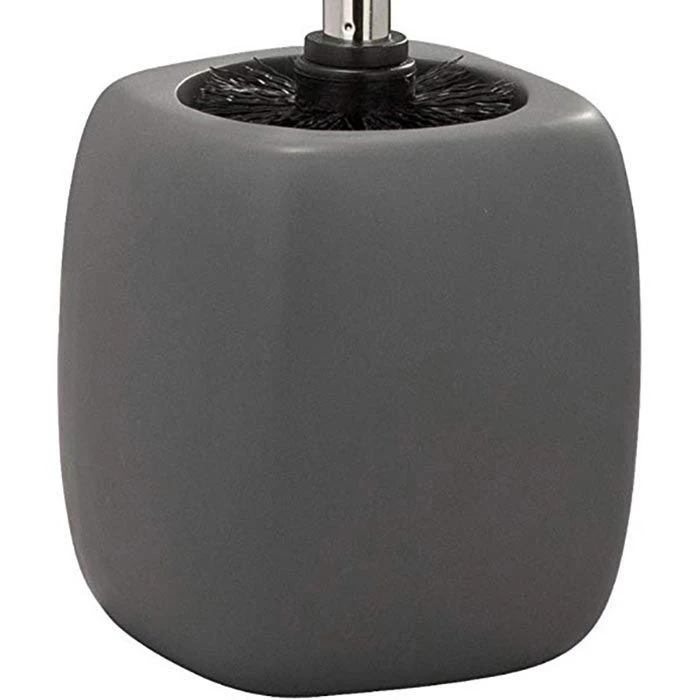 Wenko WC-Bürste Faro Grey, Grau, Bürstenhalter Aus Keramik 5 Wenko WC-Bürste Faro Grey, Grau, Bürstenhalter Aus Keramik – Bild 3