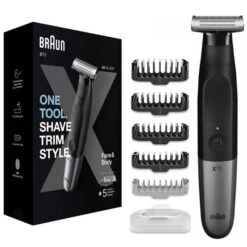 Braun Barttrimmer Series X Face & Body XT5100, Für Herren, All-in-One-Gerät, Wet&Dry, 5 Aufsätze