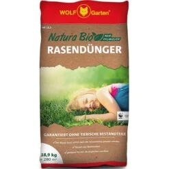 Wolf-Garten NR 18,9 Natura Bio Rasendünger, Langzeitwirkung, 18,9 Kg Für 280m²
