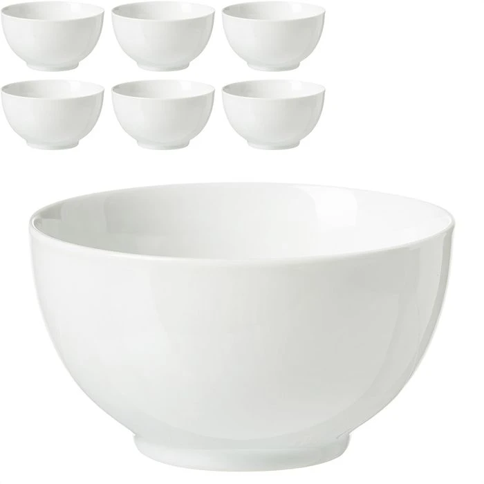 Ritzenhoff&Breker Müslischale Snap Bianco, Porzellan, Weiß, 15cm, Set, 6 Stück 3 Ritzenhoff&Breker Müslischale Snap Bianco, Porzellan, Weiß, 15cm, Set, 6 Stück