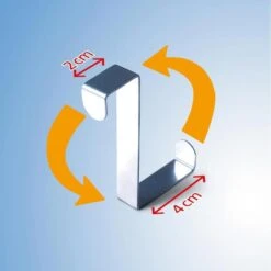 Wenko Kleiderhaken 4214062100, Für Die Tür, Silber, Edelstahl, 1 Haken, 6 Stück -Wohnmöbel Gemischtwaren Geschäft 9debf2e5ee6eabc368b7163a2c599e712f0003f2 kleiderhaken wenko 4214062100