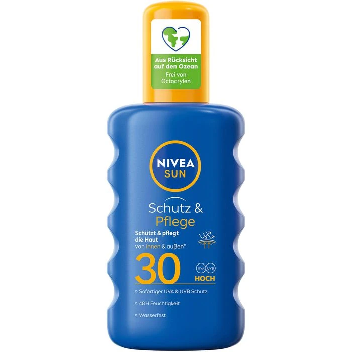 Nivea Sonnencreme Sun Schutz & Pflege, LSF 30, Sonnenspray, Wasserfest, 200ml 3 Nivea Sonnencreme Sun Schutz & Pflege, LSF 30, Sonnenspray, Wasserfest, 200ml