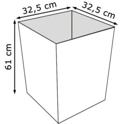 Prosperplast Übertopf Rato Square Weiß, 32,5 X 32,5 X 61 Cm, Quadratisch, Polyrattan -Wohnmöbel Gemischtwaren Geschäft a636e023ddad90da36e177430f95c69215499a89 uebertopf prosperplast rato square weiss