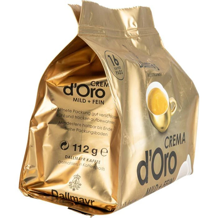 Dallmayr Kaffeepads Crema D Oro, Mild Und Fein, 16 Stück 4 Dallmayr Kaffeepads Crema D Oro, Mild Und Fein, 16 Stück – Bild 2