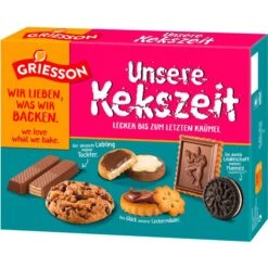 Griesson Kekse Unsere Kekszeit, 9 Sorten, 397g