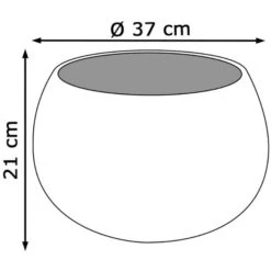 Prosperplast Übertopf Splofy Bowl Anthrazit, Ø 37 X H 21 Cm, Rund, Kunststoff -Wohnmöbel Gemischtwaren Geschäft ad1f3efdfe038e62c8ddd5a294a6df8ca85ef5f6 uebertopf prosperplast splofy bowl anthrazit