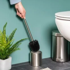 Bremermann WC-Bürste WC-Garnitur, Silber, Bürstenhalter Aus Edelstahl, Inkl. 3 Ersatzköpfe -Wohnmöbel Gemischtwaren Geschäft ad4d8f5740f34423702700da5707e48995478546 wc buerste bremermann wc garnitur silber