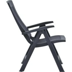 VidaXL Gartenstuhl 48761, Kunststoff, Hochlehner,verstellbar,anthrazit,klappbar,2 Stück -Wohnmöbel Gemischtwaren Geschäft b112fc991423920d0a2149dccf4ba2035c5a2135 gartenstuhl vidaxl 48761 kunststoff