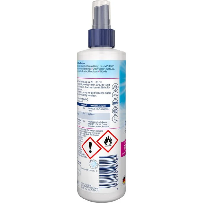 Impresan 3531 Hygienespray, Pumpspray, 250ml, Desinfektionsmittel 6 Impresan 3531 Hygienespray, Pumpspray, 250ml, Desinfektionsmittel – Bild 4