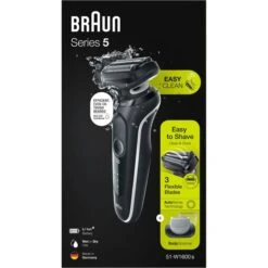 Braun Elektrorasierer Series 5 51-W1600s, Weiß, Wet & Dry, Mit EasyClick-Bodygroomer -Wohnmöbel Gemischtwaren Geschäft b279330ffdc535e2db52d13004139d93deca3580 elektrorasierer braun series 5 51 w1600s weiss