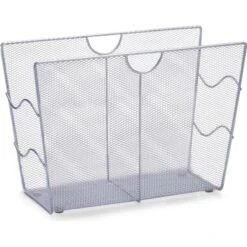 Zeller Zeitungsständer 17718, Aus Metall, 39 X 27 X 17,5cm, Silber