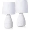 Schreibtischlampe BRUBAKER Weiß, Steingut-Standfuß, 2 Stück 2 Schreibtischlampe BRUBAKER Weiß, Steingut-Standfuß, 2 Stück -Wohnmöbel Gemischtwaren Geschäft b895d374250139cca3a20bf47fa9b94c2fe3528f schreibtischlampe brubaker