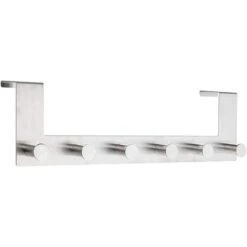 Böttcher-AG Kleiderhaken Für Die Tür, Edelstahl, Silber, 6 Haken