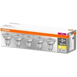 Osram LED-Lampe Base Glas PAR16 GU10, Warmweiß 4,3 Watt (50W), 5 Stück -Wohnmöbel Gemischtwaren Geschäft bc03780bfb39e3d2e1b2e2ea9071fc3e887c0759 led lampe osram base glas par16 gu10