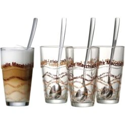 Ritzenhoff&Breker Kaffeegläser Latte Macchiato, Set Mit Löffel, 370ml, 8-teilig -Wohnmöbel Gemischtwaren Geschäft bce2a9f5d1bd65747b74febcdfcdaf9632910d9f kaffeeglaeser ritzenhoffundbreker latte macchiato