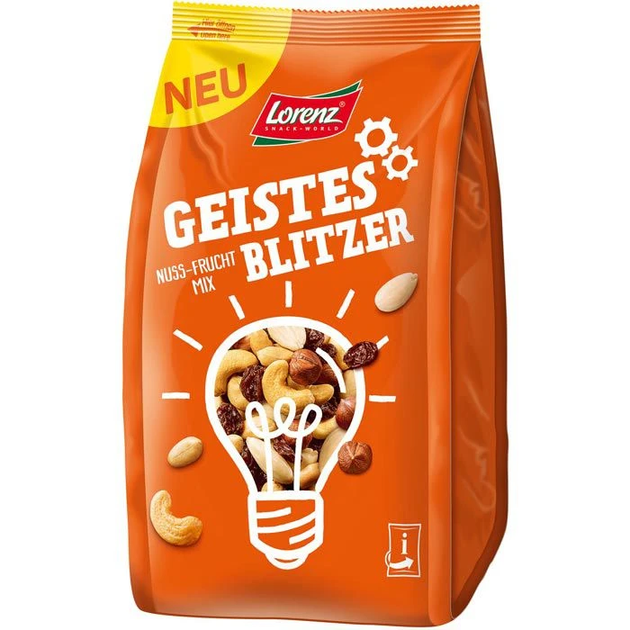 Lorenz Studentenfutter Geistesblitzer, Mit Rosinen, 800g 3 Lorenz Studentenfutter Geistesblitzer, Mit Rosinen, 800g