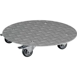 Wagner-System Pflanzenroller 20700201, Rund, Aluminium, 150kg, Silber, Ø 38cm