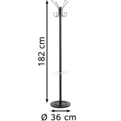 Haku-Möbel Garderobenständer 88599, Mit 8 Haken, Metall, Schwarz 7 Haku-Möbel Garderobenständer 88599, Mit 8 Haken, Metall, Schwarz -Wohnmöbel Gemischtwaren Geschäft c063bf846cd02411c592d49a67f4765ce60f5b24 garderobenstaender haku moebel 88599