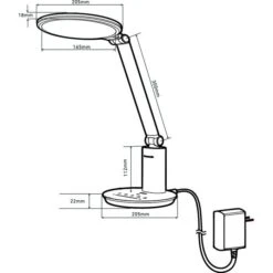 Lumeno Schreibtischlampe Isis, Dimmbar, Standfuß -Wohnmöbel Gemischtwaren Geschäft c1f2ceeee89a3b574f54a350f0731b39e57d2dc4 schreibtischlampe lumeno isis led