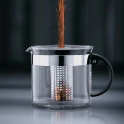 Bodum Tee-Kanne Bistro Nouveau 1875-01 Glas, Mit Kunststoff-Sieb, Schwarz, 1,0 L -Wohnmöbel Gemischtwaren Geschäft c585cac07d8b85273a1ece62b23f2fb4b8652944 tee kanne bodum bistro nouveau 1875 01 glas