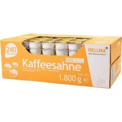 Hellma Kaffeesahne 10% Fett, In Tassenportionen, Je 7,5g, 240 Stück -Wohnmöbel Gemischtwaren Geschäft d0c52aed5bc0a47352b9acb4a51328300e458916 kaffeesahne hellma 10 fett
